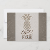 Bewaar de datum Ananas Save The Date (Voorkant)