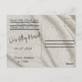 Bewaar de datum ansichtkaart briefkaart (Achterkant)