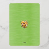 Bewaar de datum augustus 2026 bruiloft folie uitnodiging (Achterkant)