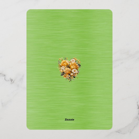 Bewaar de datum augustus 2026 bruiloft folie uitnodiging (Achterkant)