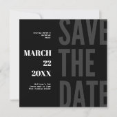 Bewaar de datum Bachelor Party Invitation Minimali Save The Date (Voorkant)