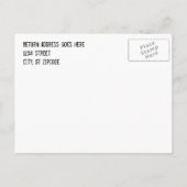 Bewaar de datum Barn Wood briefkaart (Achterkant)