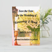 Bewaar de datum bedankkaart (Staand voorkant)