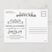 Bewaar de datum bergmeer ansichtkaart feestdagenkaart (Achterkant)