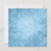 Bewaar de datum blauwe bloemen save the date (Achterkant)