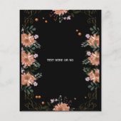 Bewaar de datum, Bloemen, Flyer (Achterkant)