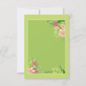 Bewaar de datum bloemige aankondiging (Achterkant)