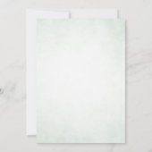 Bewaar de datum bloemige trouw groene kalender save the date (Achterkant)