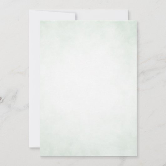 Bewaar de datum bloemige trouwgroen kalender save the date (Achterkant)