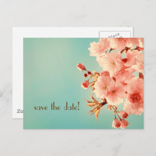 "Bewaar de datum!" Briefkaart (Voorkant / Achterkant)