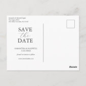 Bewaar de datum Briefkaart Waterverf Floral (Achterkant)