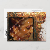 Bewaar de datum Bronze Antiek II Aankondigingskaart (Voorkant / Achterkant)