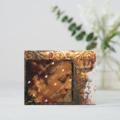 Bewaar de datum Bronze Antiek II Aankondigingskaart (Staand voorkant)