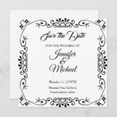 Bewaar de datum Bruiloft Bloemen Patroon Save The Date (Voorkant / Achterkant)