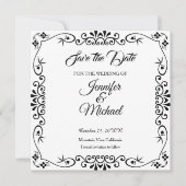 Bewaar de datum Bruiloft Bloemen Patroon Save The Date (Voorkant)