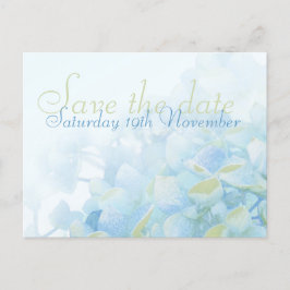 Bewaar de datum bruiloft hortensia briefkaart