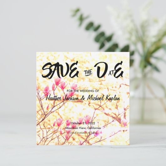 Bewaar de datum Bruiloft Professionele Klassieke B Save The Date (Staand voorkant)