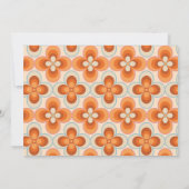 Bewaar de datum Bruiloft Retro  jaren 1970 Foto Save The Date (Achterkant)