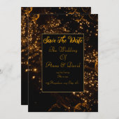 Bewaar de datum bruiloft uitnodiging (Voorkant / Achterkant)