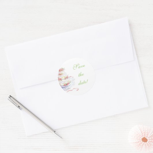 Bewaar de datum bruiloft zegels (Envelop)