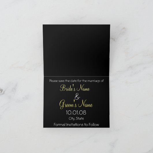 Bewaar de datum Cala Lily - Gepersonaliseerd (Binnen)