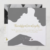 Bewaar de datum Claddagh Gold Save The Date (Voorkant / Achterkant)