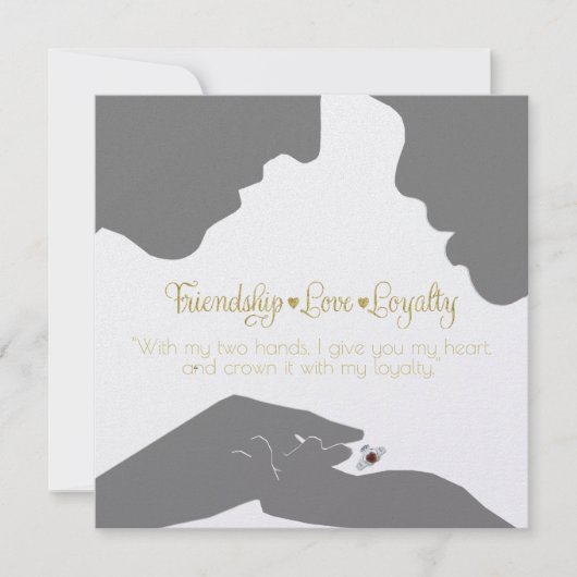 Bewaar de datum Claddagh Gold Save The Date (Voorkant)