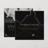 Bewaar de datum Claddagh Goud Save The Date (Voorkant / Achterkant)