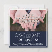 Bewaar de datum Claddagh Save The Date (Achterkant)