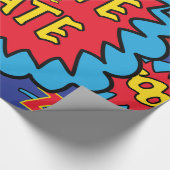 Bewaar de datum Comic Heroes Cadeaupapier (Hoek)