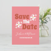 Bewaar de datum Daisy Groovy bloem Roze (Staand voorkant)