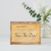  Bewaar de datum! Damask Invitation Briefkaarten (Staand voorkant)