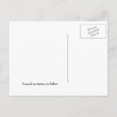 Bewaar de datum  Damask Love Heart Post Cards Aankondigingskaart (Achterkant)