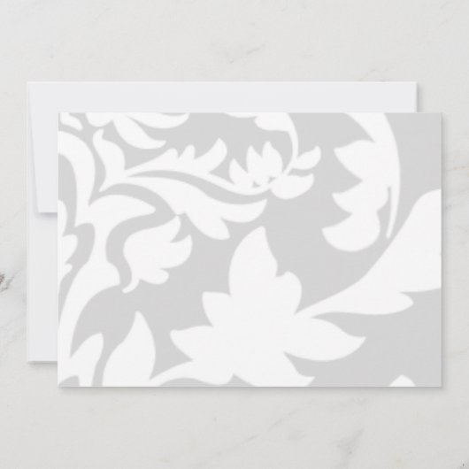 Bewaar de datum -Damask Save The Date (Achterkant)