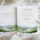 Bewaar de datum Douro Valley Portugal Bestemming Kaart