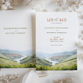 Bewaar de datum Douro Valley Portugal Bestemming Kaart