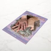 Bewaar de datum: Dream Clouds Lover Thema Folie Uitnodiging (Gedraaid)