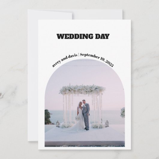 Bewaar de datum eenvoudig met foto kaart (Voorkant)