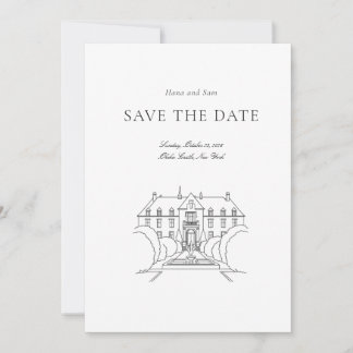 Bewaar de datum eenvoudige bruiloft save the date