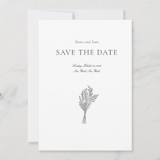 Bewaar de datum eenvoudige bruiloft save the date