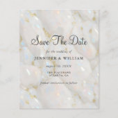 Bewaar de datum Elegant Opal Stone Pastel Flyer (Voorkant)