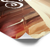 Bewaar de datum Elegant Wedding Engagement Party Perfect Poster (Hoek)