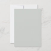 Bewaar de datum Elegante waterverf bladeren Save The Date (Achterkant)