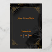 BEWAAR DE DATUM - elke gelegenheid - bewerkbaar Folie Uitnodiging (Achterkant)