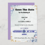 BEWAAR DE DATUM EN UITNODIGING TOT LIEFDE (Voorkant / Achterkant)