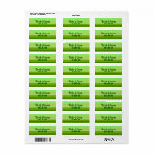 Bewaar de datum etiket (Full Sheet)