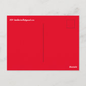 Bewaar de datum Familie Kerstmaaltijd Flanel uitno Briefkaart (Achterkant)