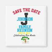 Bewaar de datum Familiereünie elke naam, elke datu Magneet (Voorkant)