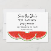 Bewaar de datum Family Reunion Watermelon uitnodig Save The Date (Voorkant)