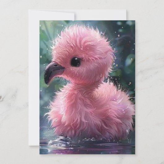 Bewaar de datum Flamingo Kaart (Voorkant)